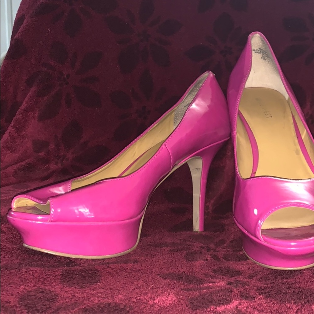 Pink high heels
